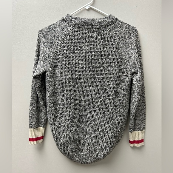 Roots Knit Grey Cabin Crew Neck Sweater - Picture 2 of 5